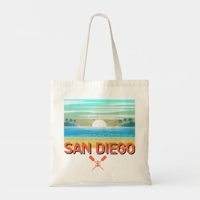 San Diego Design - Klassische Spielkarten Tragetasche (Rückseite)