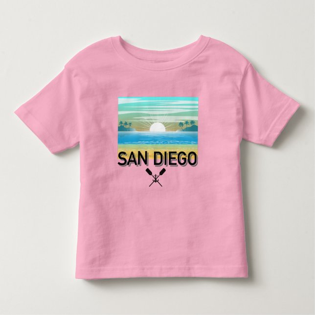 San Diego Design - Kleinkind Fine Jersey T - Shirt (Vorderseite)