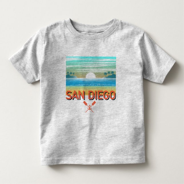 San Diego Design - Kleinkind Fine Jersey T - Shirt (Vorderseite)