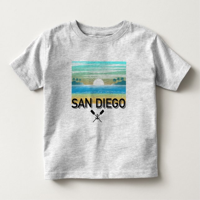 San Diego Design - Kleinkind Fine Jersey T - Shirt (Vorderseite)