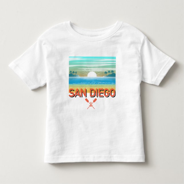 San Diego Design - Kleinkind Fine Jersey T - Shirt (Vorderseite)