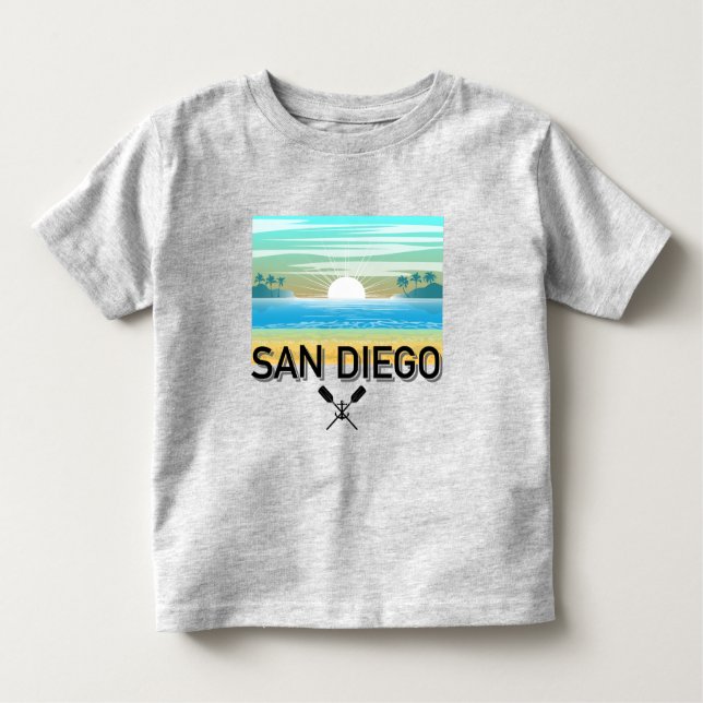 San Diego Design - Kleinkind Fine Jersey T - Shirt (Vorderseite)