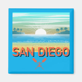 San Diego Design - Square Magnet
