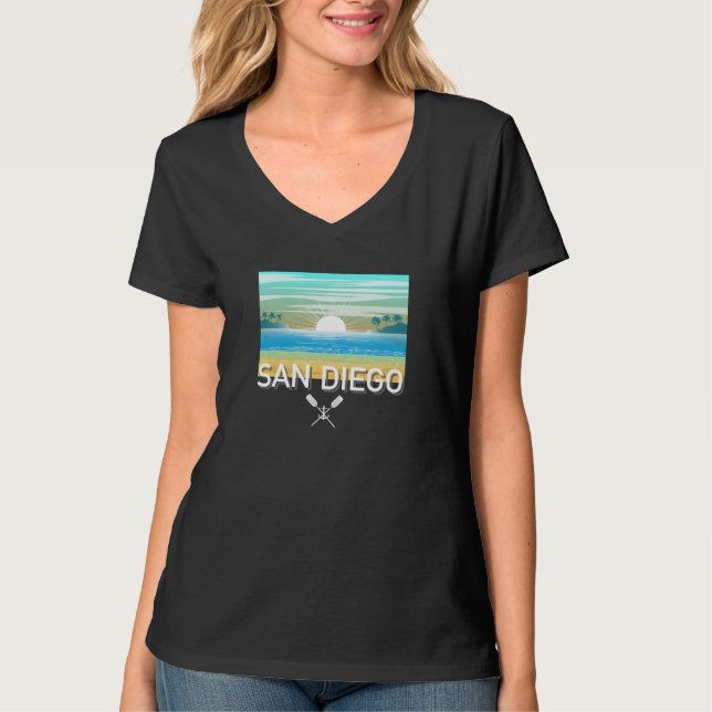 San Diego Design - Women's Basic V-Neck T - Shirt (Vorderseite)
