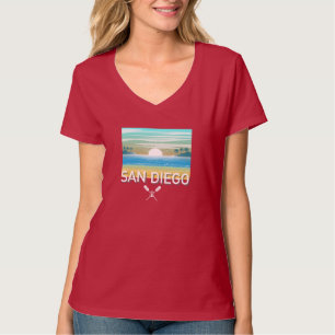 San Diego Design - Women's Basic V-Neck T - Shirt