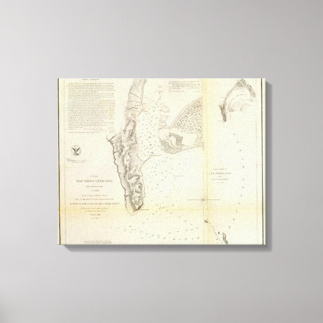 San Diego Eingang Leinwanddruck (Vorderseite)