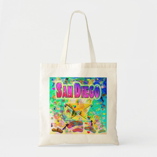 San Diego Epoch Hour Tote Bag Tragetasche (Vorne)