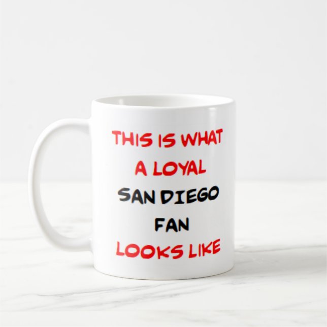 san diego fan, loyal kaffeetasse (Links)