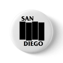 San Diego/Flagge-Parodie-Punkknopf