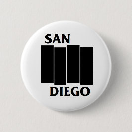 San Diego/Flagge-Parodie-Punkknopf Button