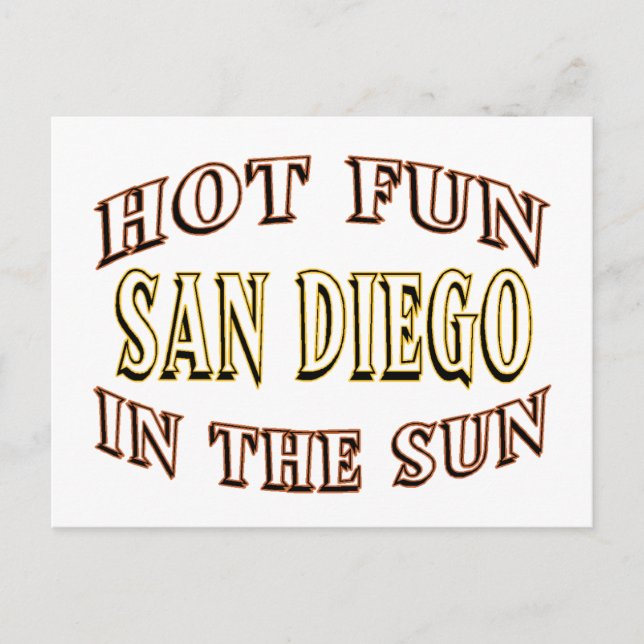 San Diego Fun Postkarte (Vorderseite)