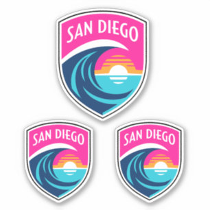 SAN DIEGO - FUSSBALL CLUB NWSL TEAM STICKERS AUFKLEBER