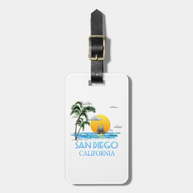 San Diego Gepäckanhänger (Vorderseite vertikal)