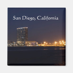 San Diego Hafen nachts Magnet