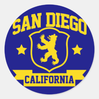 San Diego Heraldry Runder Aufkleber