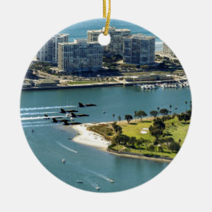 San Diego Hornissen Keramik Ornament