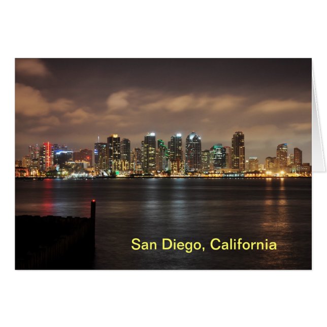 San Diego in der Nacht (Vorderseite (Horizontal))