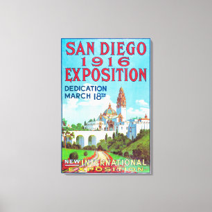 San Diego internationales Ausstellungs-Plakat Leinwanddruck