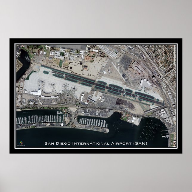 San Diego Intl Airport California Poster (Vorne)