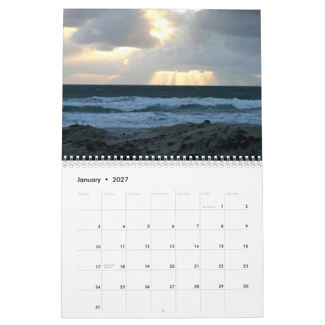 San Diego Kalender (Jan 2027)