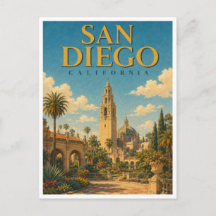 San Diego Kalifornien Balboa Park GeoSaga Postkarte