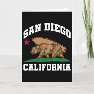 San Diego Kalifornien Bär Surfen Surfer Karte