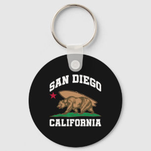 San Diego Kalifornien Bär Surfen Surfer Schlüsselanhänger