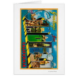 San Diego, Kalifornien - große Buchstabe-Szenen