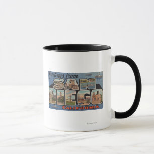 San Diego, Kalifornien - große Buchstabe-Szenen Tasse