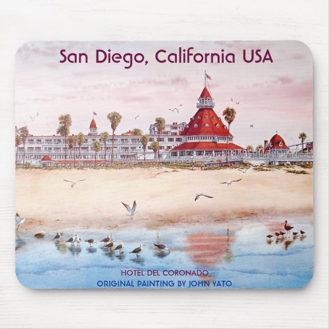 San Diego, Kalifornien, HOTEL DEL CORONADO Mousepad (Vorne)