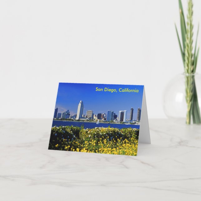 San Diego, Kalifornien Karte (Vorderseite)