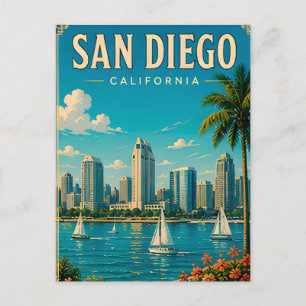 🌊 San Diego Kalifornien Küstenstadt Ansichten Postkarte