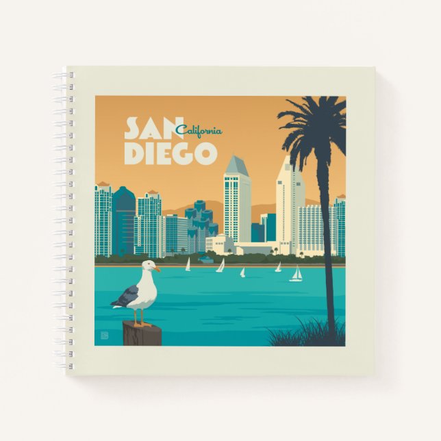 San Diego, Kalifornien Notizbuch (Vorderseite)