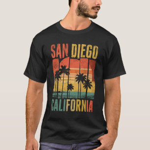 San Diego Kalifornien Palmen Sonnenuntergang Stran T-Shirt