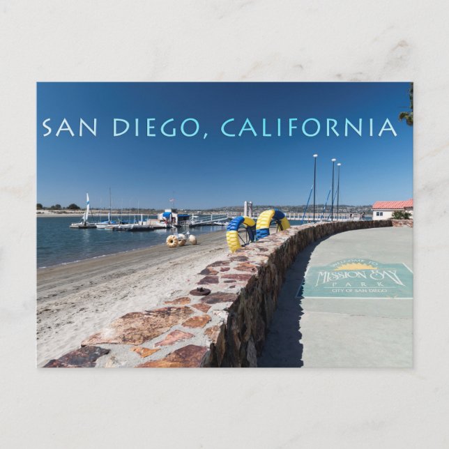 San Diego, Kalifornien Postkarte (Vorderseite)