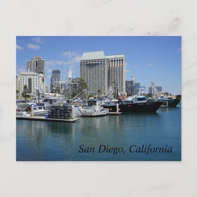 San Diego, Kalifornien Postkarte (Vorderseite)