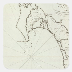 San Diego, Kalifornien Quadratischer Aufkleber