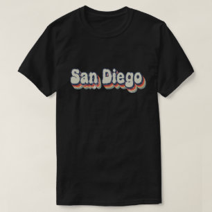 San Diego Kalifornien Retro abgenutzte Kunst T-Shirt