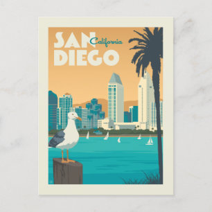 San Diego, Kalifornien   Save The Date Einladungspostkarte