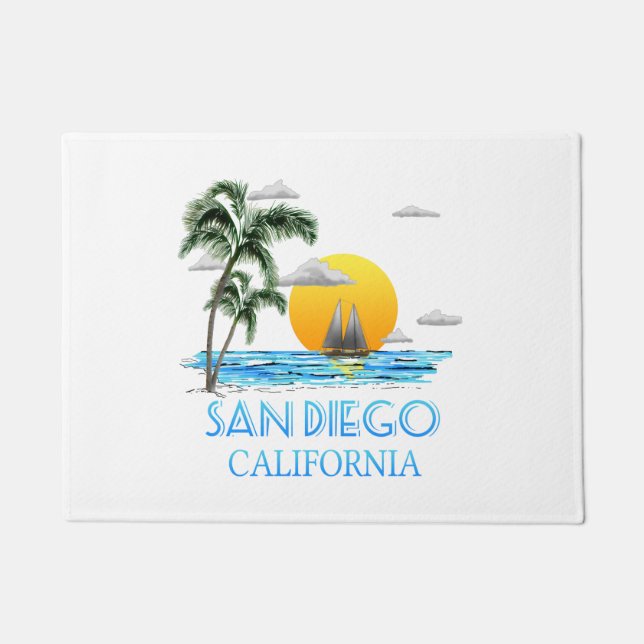 San Diego Kalifornien Segeln Fußmatte (Vorderseite)