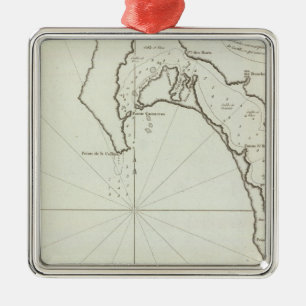 San Diego, Kalifornien Silbernes Ornament