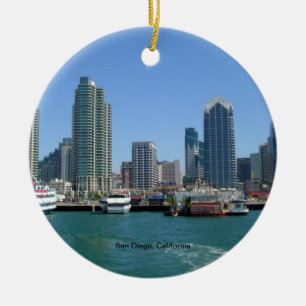 San Diego, Kalifornien Skyline Keramikornament
