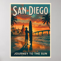 San Diego Kalifornien Sonnenuntergang Surf Reise