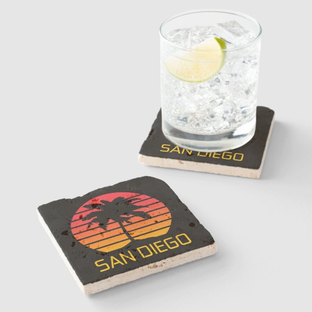 San Diego Kalifornien  Steinuntersetzer (Seitenansicht)