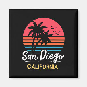 San Diego Kalifornien Strandurlaub Vintage Magnet