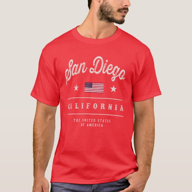 San Diego Kalifornien USA T-Shirt (Vorderseite)