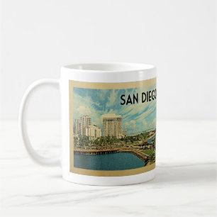 San Diego Kalifornien Vintage-Reise Kaffeetasse