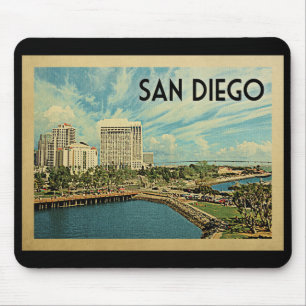San Diego Kalifornien Vintage Reise Mousepad