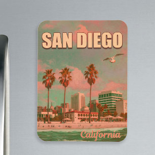 San Diego Kalifornien Vintage-Souvenirs 1950er Jah Magnet