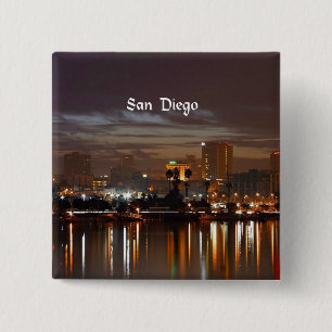 San Diego, kalifornische Skyline Button